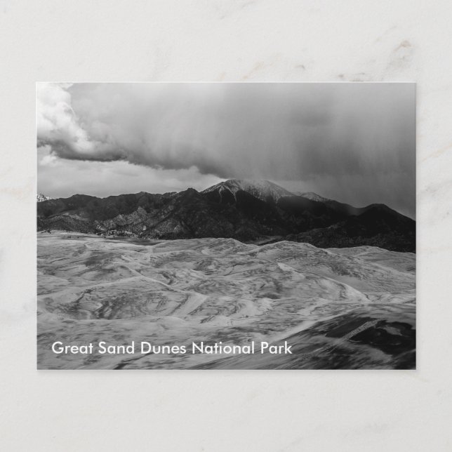 Nationalpark Great Sand Dunes Postkarte (Vorderseite)