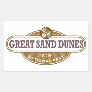 Nationalpark Great Sand Dunes Rechteckiger Aufkleber