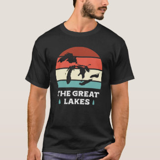 Nationalpark Große Seen Camping Retro T-Shirt