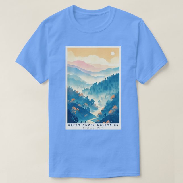 Nationalpark Große Smokygebirge - Reise 13 T-Shirt (Design vorne)