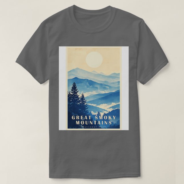 Nationalpark Große Smokygebirge - Reise 14 T-Shirt (Design vorne)