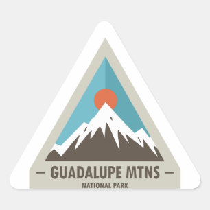 Nationalpark Guadalupe Dreieckiger Aufkleber