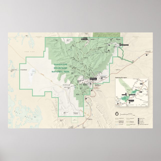 Nationalpark Guadalupe Poster (Vorne)