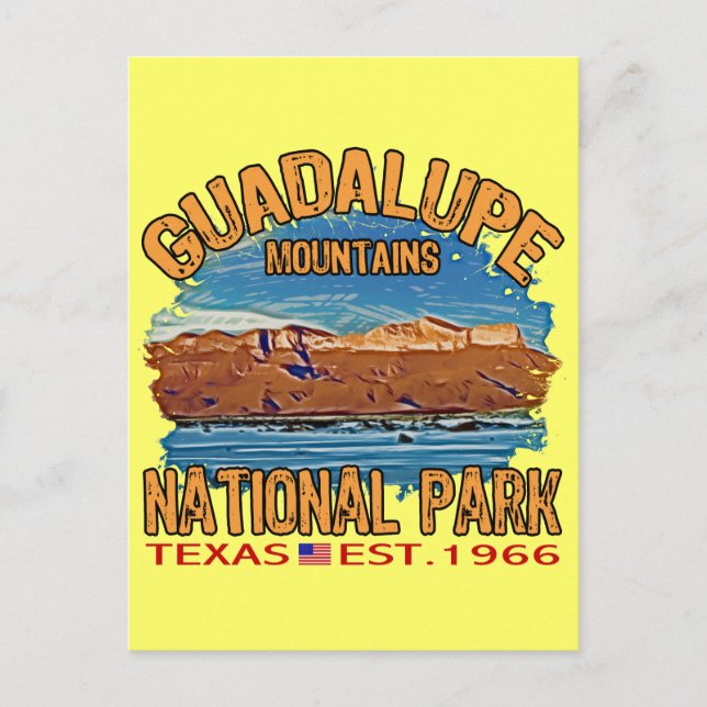 Nationalpark Guadalupe Postkarte (Vorderseite)