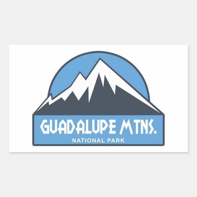 Nationalpark Guadalupe Rechteckiger Aufkleber (Vorderseite)