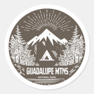Nationalpark Guadalupe Runder Aufkleber