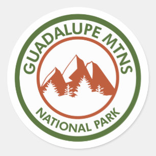 Nationalpark Guadalupe Runder Aufkleber