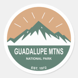 Nationalpark Guadalupe Runder Aufkleber