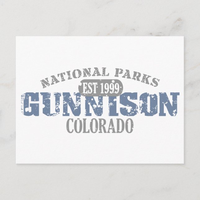 Nationalpark Gunnison Postkarte (Vorderseite)