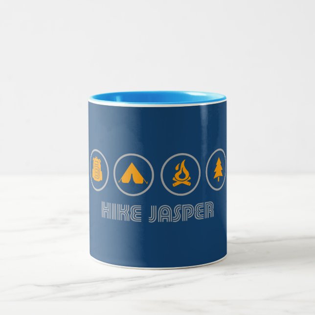 Nationalpark Hike Jasper Zweifarbige Tasse (Mittel)