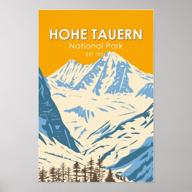 Nationalpark Hohe Tauern Alp Österreich Vintag Poster (Vorne)