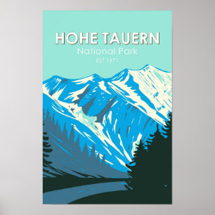 Nationalpark Hohe Tauern Österreich Vintage Poster