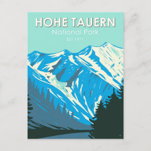 Nationalpark Hohe Tauern Vintag Postkarte