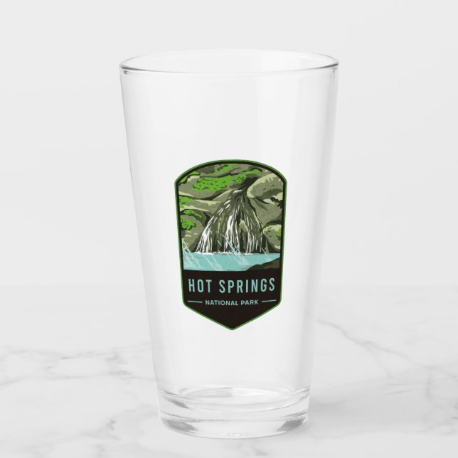 Nationalpark Hot Springs Glas (Vorderseite)