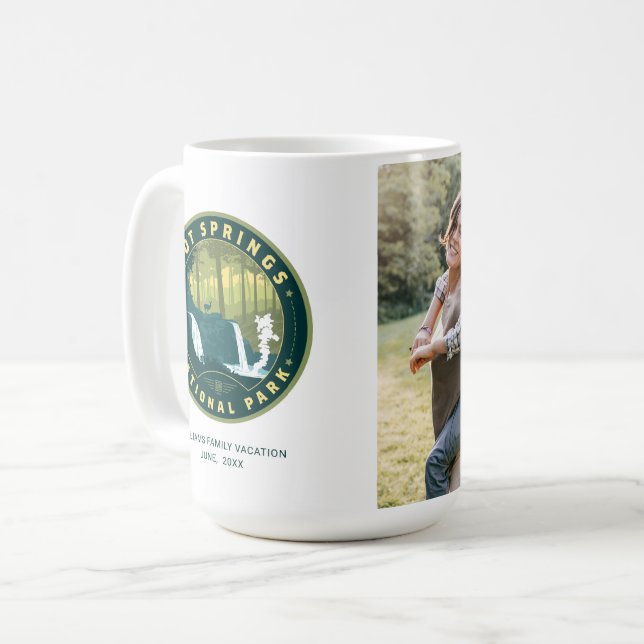 Nationalpark Hot Springs Kaffeetasse (Vorderseite Links)