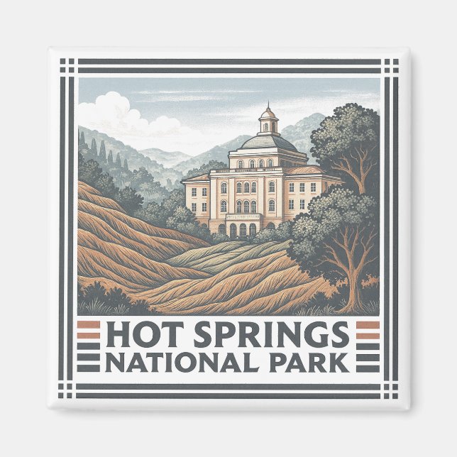 Nationalpark Hot Springs Magnet (Vorne)
