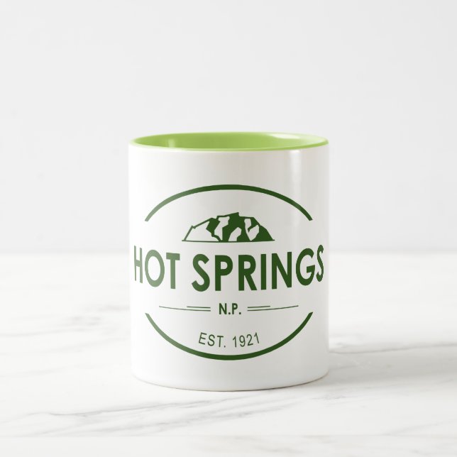 Nationalpark Hot Springs Zweifarbige Tasse (Mittel)
