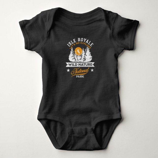 Nationalpark Isle Royale Baby Strampler (Vorderseite)