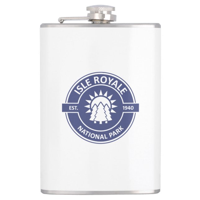 Nationalpark Isle Royale Flachmann (Vorderseite)