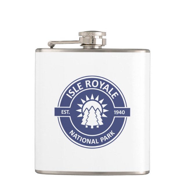 Nationalpark Isle Royale Flachmann (Vorderseite)