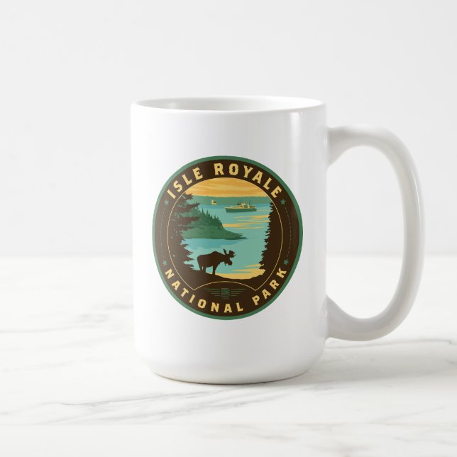 Nationalpark Isle Royale Kaffeetasse (Rechts)