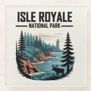 Nationalpark Isle Royale Landschaftlich Wilderness Glasuntersetzer