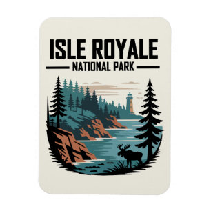 Nationalpark Isle Royale Landschaftlich Wilderness Magnet