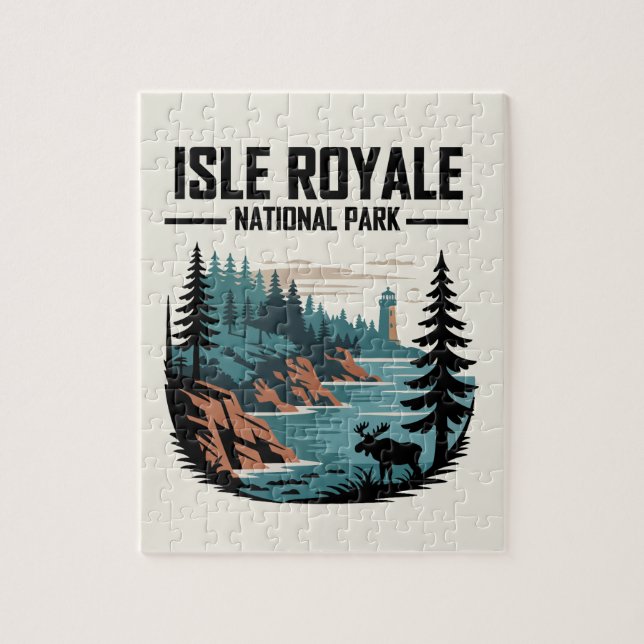 Nationalpark Isle Royale Landschaftlich Wilderness Puzzle (Vertikal)