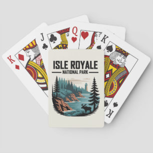 Nationalpark Isle Royale Landschaftlich Wilderness Spielkarten
