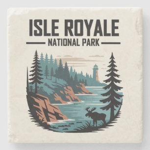 Nationalpark Isle Royale Landschaftlich Wilderness Steinuntersetzer