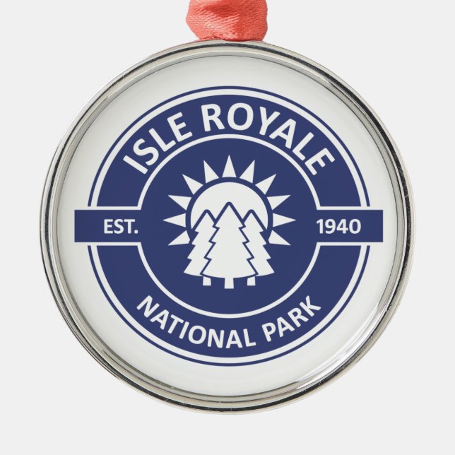 Nationalpark Isle Royale Ornament Aus Metall (Vorne)