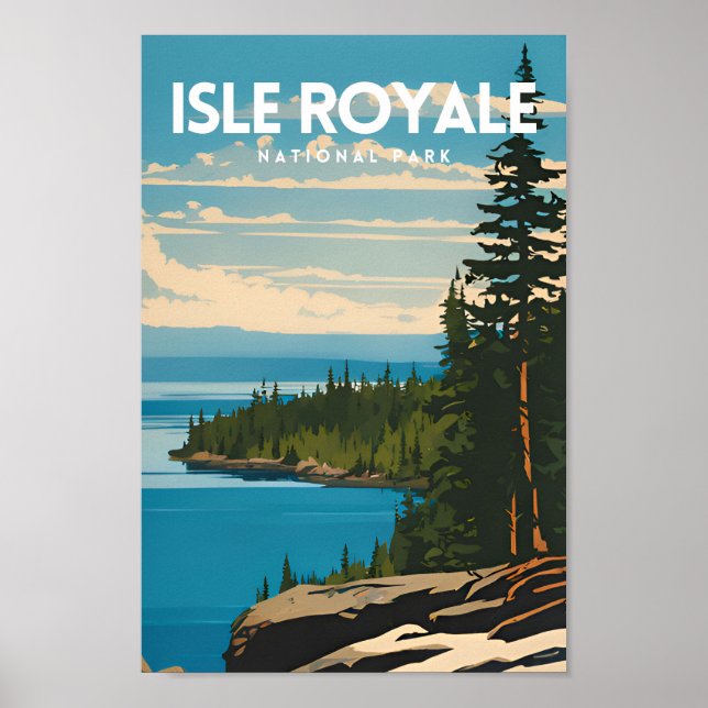 Nationalpark Isle Royale Poster (Vorne)