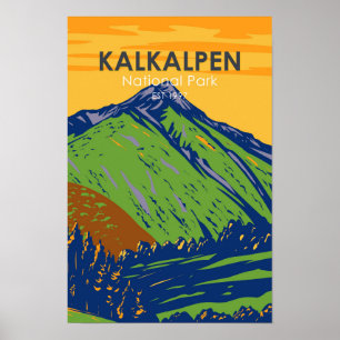 Nationalpark Kalkalpen Vintag Österreich Poster