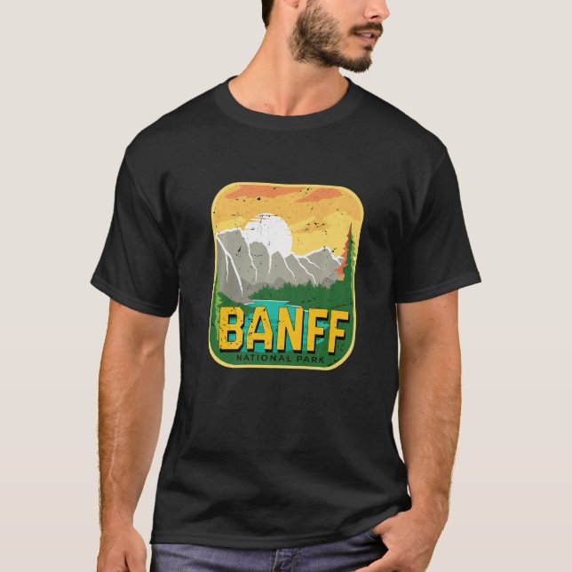 Nationalpark Kanada Alberta Banff Camping Mountai T-Shirt (Vorderseite)