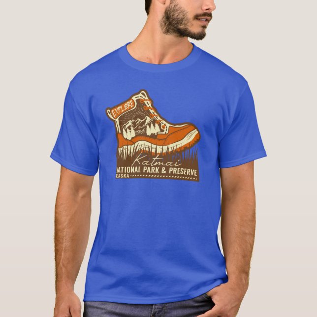 Nationalpark Katmai und Erhaltung von Alaska Brown T-Shirt (Vorderseite)