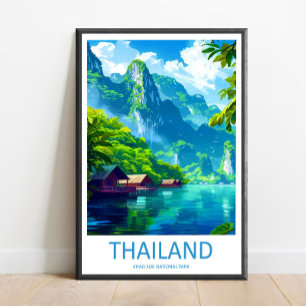 Nationalpark Khao Sok Reise Druck Wandkunst Khao  Poster