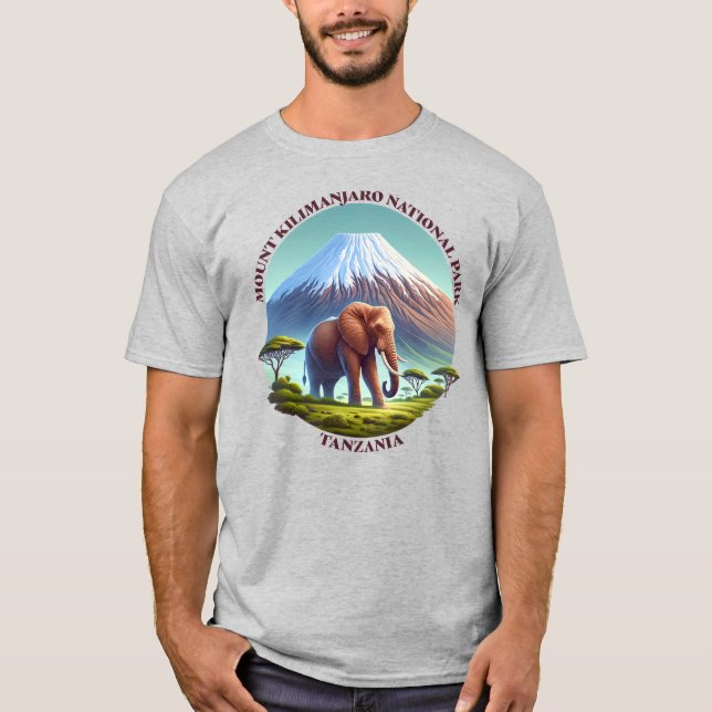 Nationalpark Kilimanjaro Tansania T-Shirt (Vorderseite)