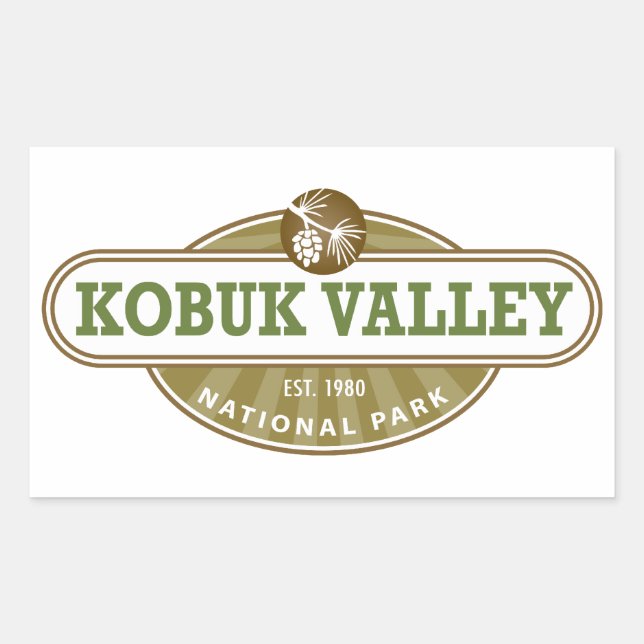 Nationalpark Kobuk Rechteckiger Aufkleber (Vorderseite)