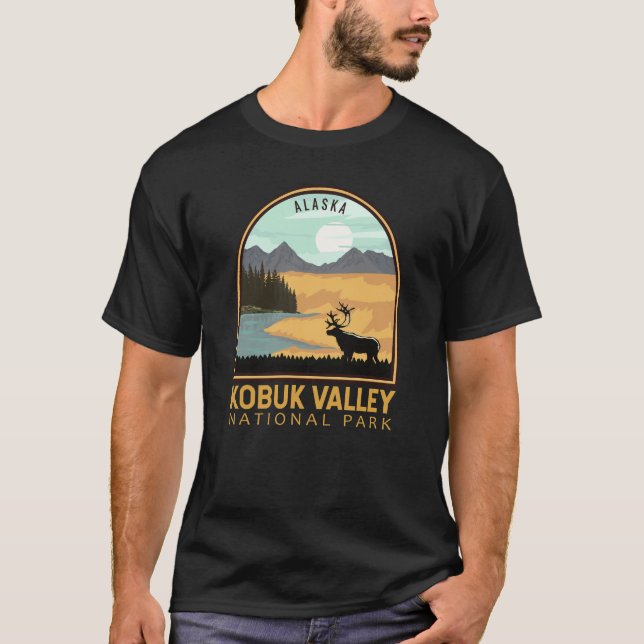 Nationalpark Kobuk Tal Vintages Emblem T-Shirt (Vorderseite)