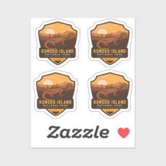 Nationalpark Komodo Aufkleber