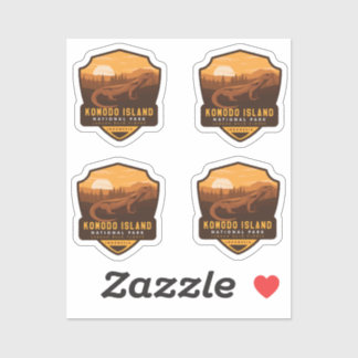 Nationalpark Komodo Aufkleber