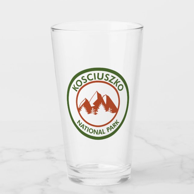 Nationalpark Kosciuszko Glas (Vorderseite)