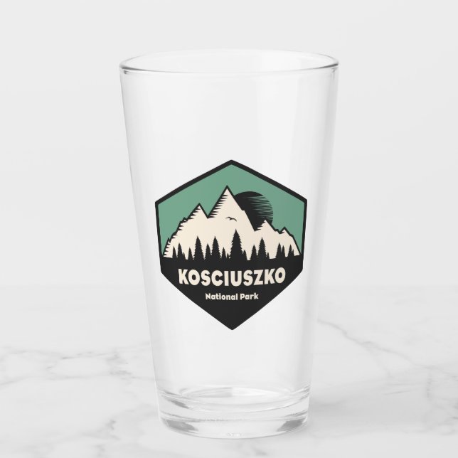 Nationalpark Kosciuszko Glas (Vorderseite)