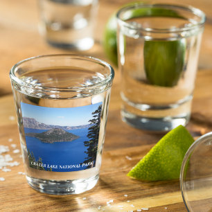 Nationalpark Krater Foto Schnapsglas