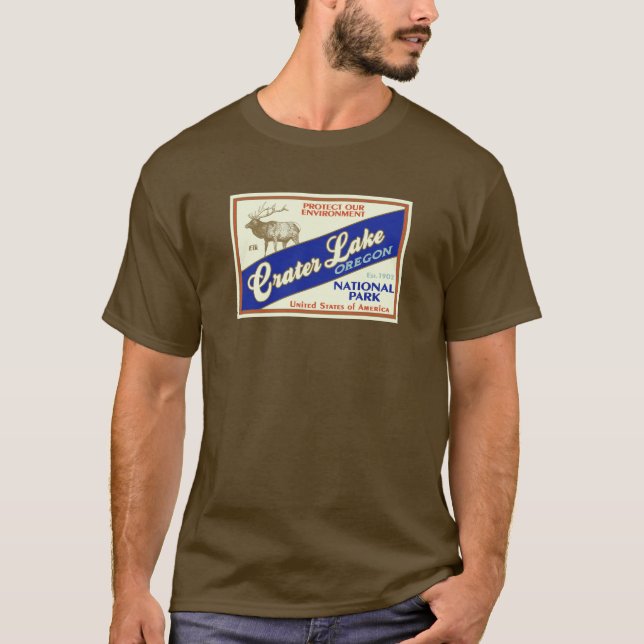 Nationalpark Krater Lake (Elk) T-Shirt (Vorderseite)