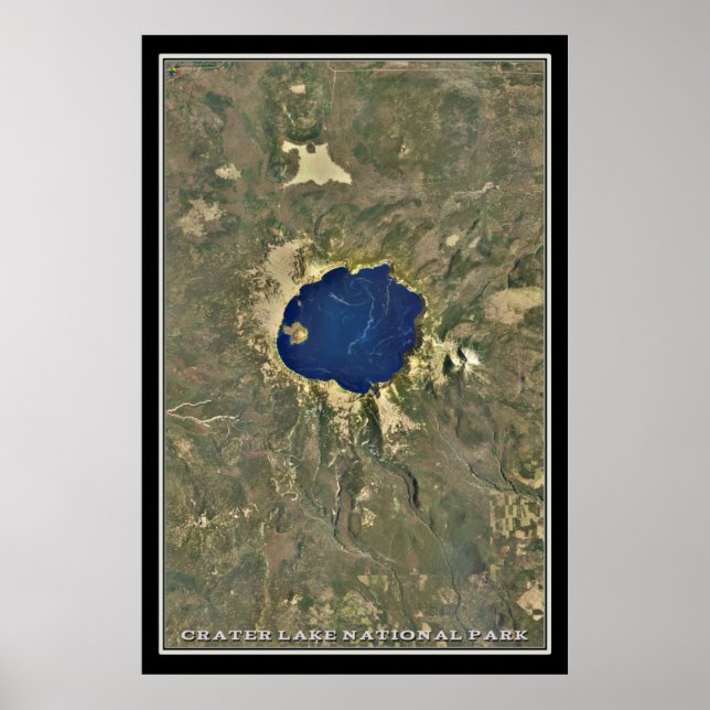 Nationalpark Krater Lake Poster (Vorne)