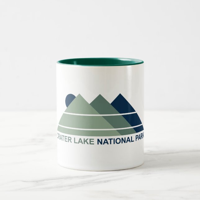 Nationalpark Krater Nationalpark California Zweifarbige Tasse (Mittel)