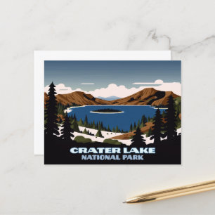 Nationalpark Krater Postkarte