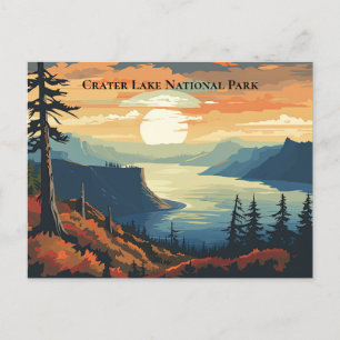Nationalpark Krater Postkarte