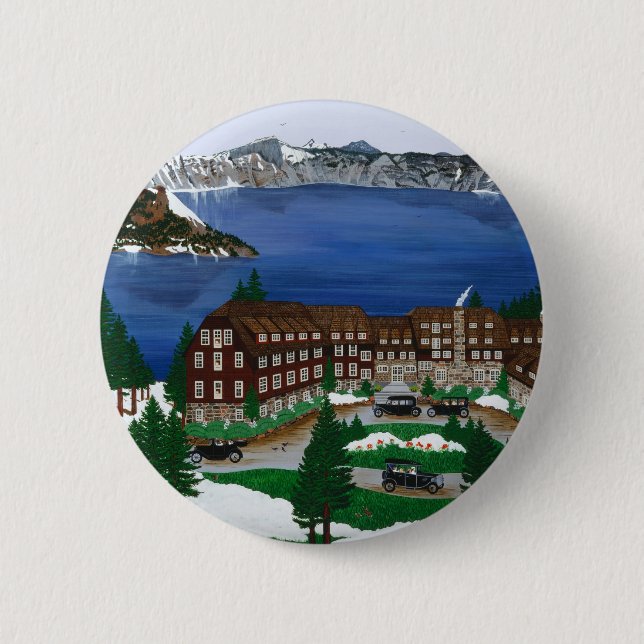 Nationalpark Krater See Button (Vorderseite)